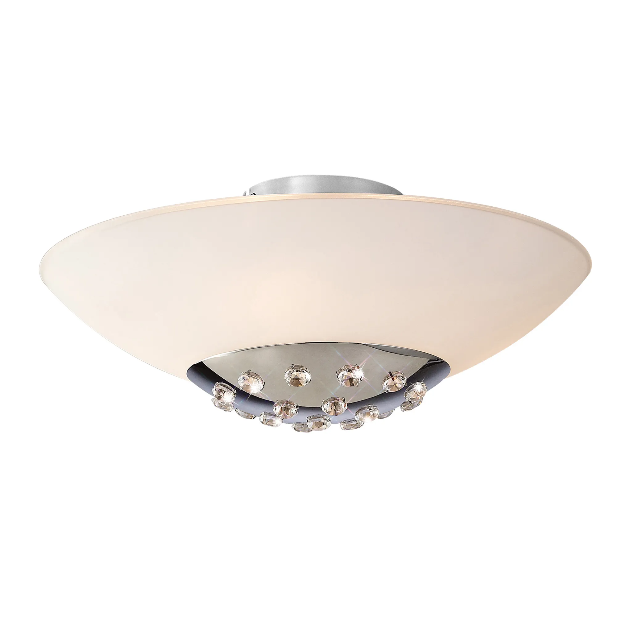 Amada Crystal Ceiling Lights Diyas Flush Crystal Fittings